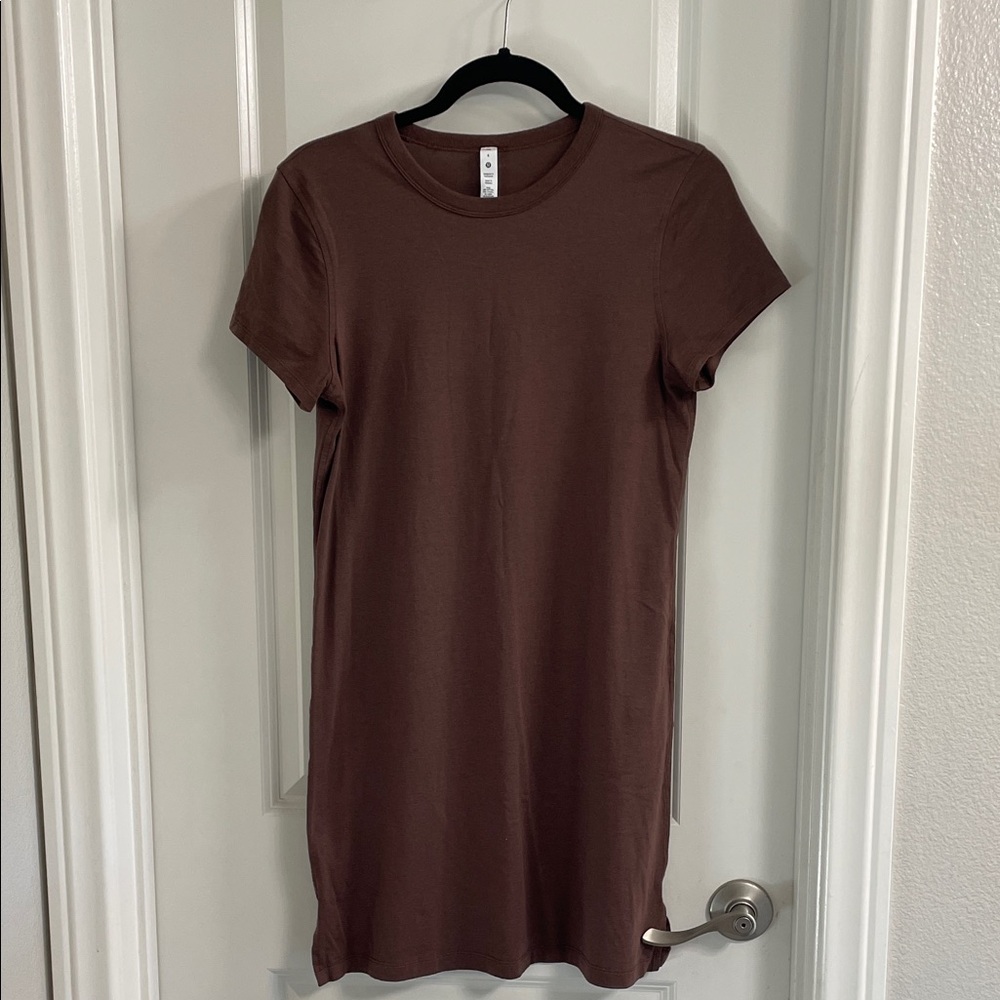 Lululemon athletica Chocolate Brown Classic fit tshirt dress